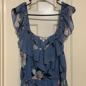 Maxi blue dress | size L | brand blush